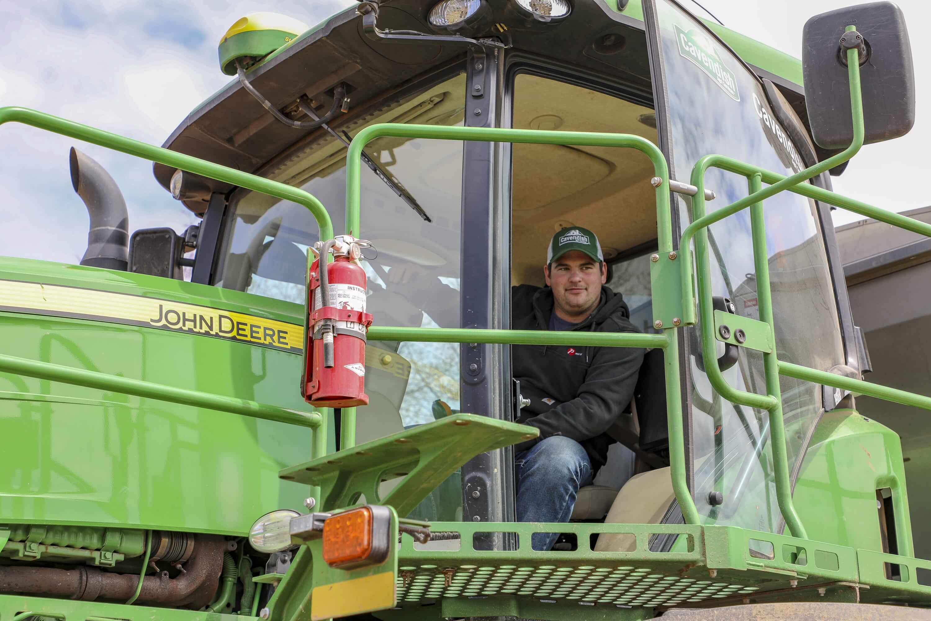 CavAgri Farmer on Tractor